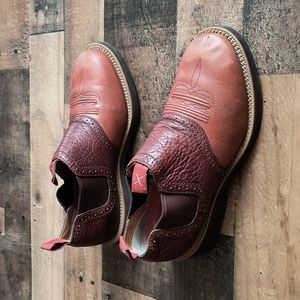 Twisted X Men's Cowdog Leather Slip on Boots Western Sz 8.5